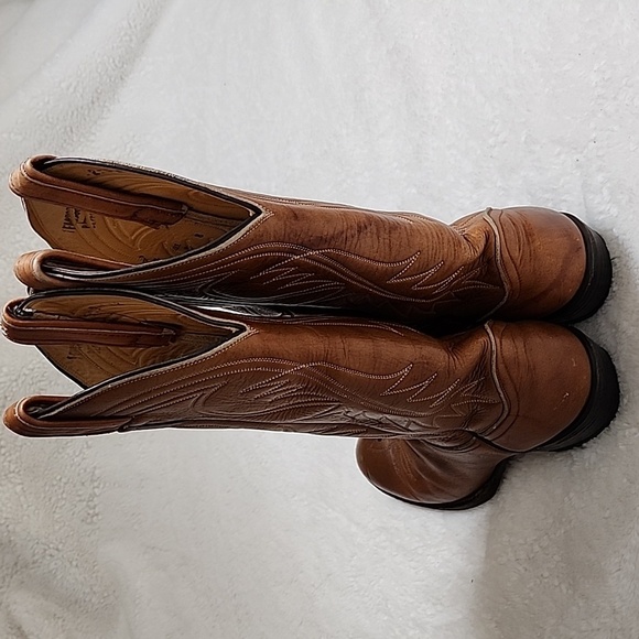 Tony Lama Vintage Western Boots Black Label Womens 6.5 B - Picture 9 of 17